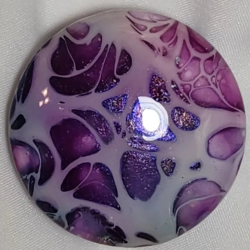 Hand Crafted Cabinet Door Knobs Hand Painted Purple Pink Blue White Wooden